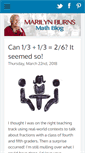 Mobile Screenshot of marilynburnsmathblog.com