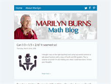 Tablet Screenshot of marilynburnsmathblog.com